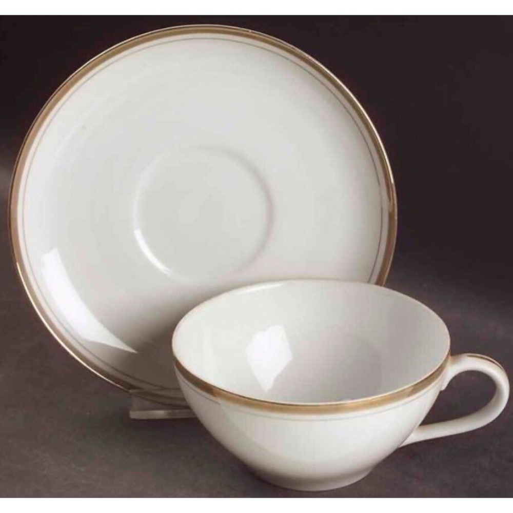8 sets Royalton China Co Translucent Porcelain Coffee Cup Golden Elegance UNUSED